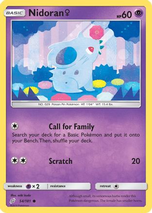 [PKM-C] Nidoran (54/181) (Female) [Sun & Moon: Team Up]