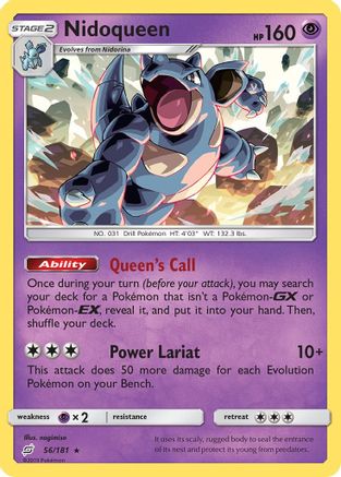 [PKM] Nidoqueen (56/181) [Sun & Moon: Team Up]