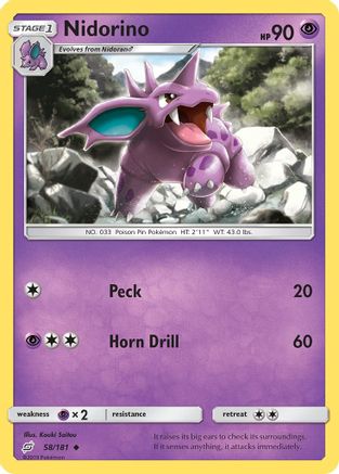 [PKM] Nidorino (58/181) [Sun & Moon: Team Up]