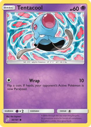 [PKM] Tentacool (60/181) [Sun & Moon: Team Up]
