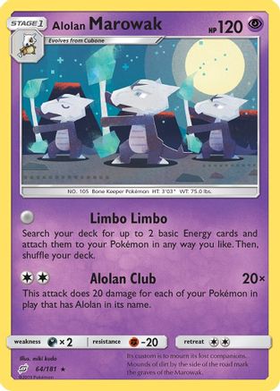 [PKM] Alolan Marowak (64/181) [Sun & Moon: Team Up]