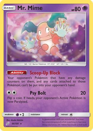 [PKM] Mr. Mime (66/181) [Sun & Moon: Team Up]