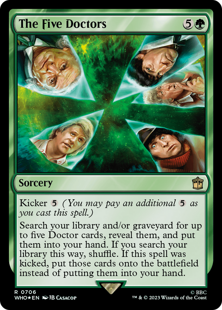 {R} The Five Doctors (Surge Foil) [Doctor Who][WHO 706]