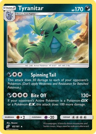 [PKM] Tyranitar (85/181) [Sun & Moon: Team Up]