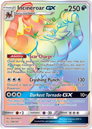 [PKM] Incineroar GX (188/181) [Sun & Moon: Team Up]