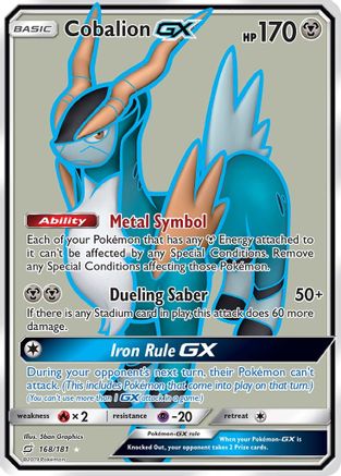 [PKM] Cobalion GX (168/181) [Sun & Moon: Team Up]