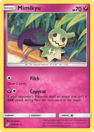 [PKM] Mimikyu (112/181) [Sun & Moon: Team Up]