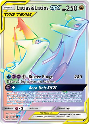 [PKM-R] Latias & Latios GX (190/181) [Sun & Moon: Team Up]