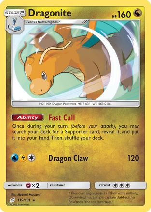 [PKM] Dragonite (119/181) [Sun & Moon: Team Up]