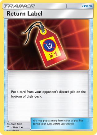 [PKM] Return Label (153/181) [Sun & Moon: Team Up]