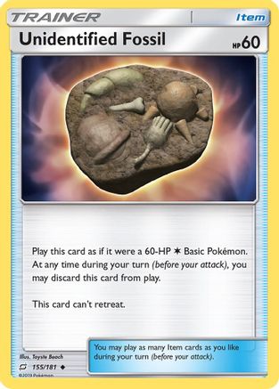 [PKM] Unidentified Fossil (155/181) [Sun & Moon: Team Up]