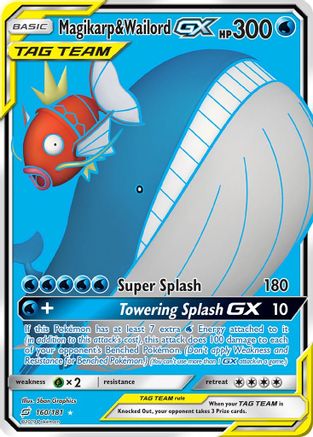 [PKM-R] Magikarp & Wailord GX (160/181) [Sun & Moon: Team Up]