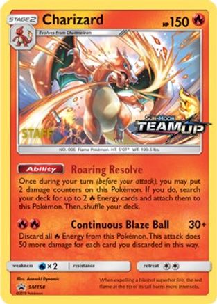 [PKM-R] Charizard (SM158) (Staff) [Sun & Moon: Black Star Promos]