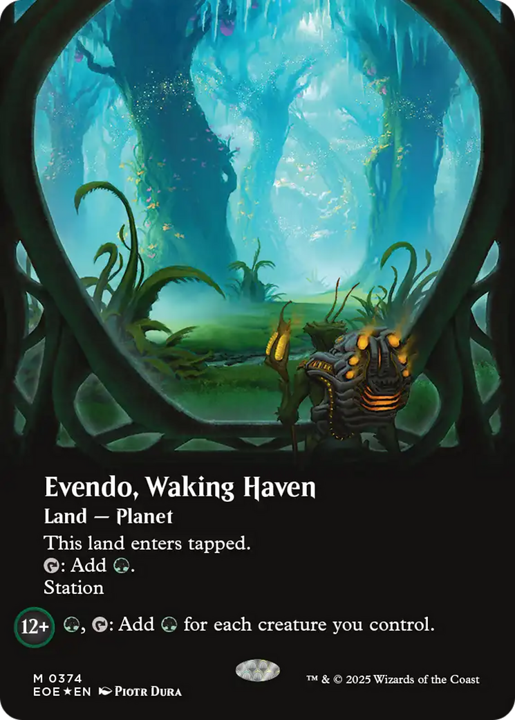 {@@ EOE R} Evendo, Waking Haven (Borderless) (Galaxy Foil) [Edge of Eternities][EOE 374]