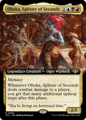{@R} Obeka, Splitter of Seconds (Extended Art) [Outlaws of Thunder Junction][OTJ 358]
