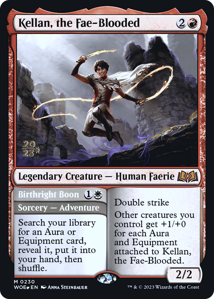 {@R} Kellan, the Fae-Blooded [Wilds of Eldraine Prerelease Promos][PR WOE 230]