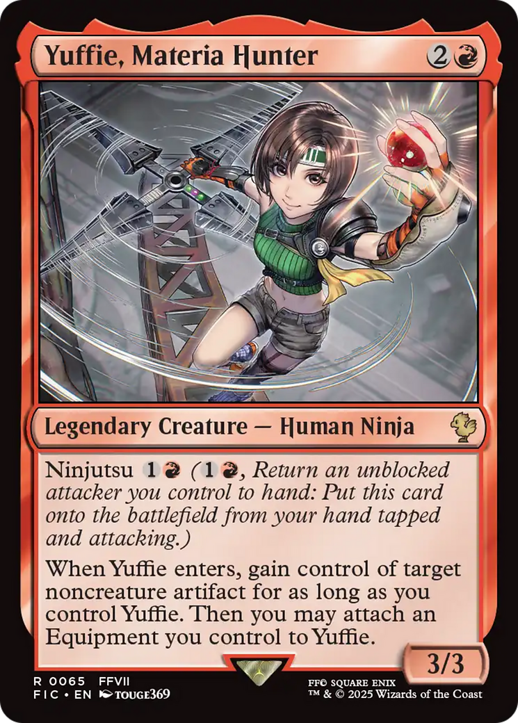 {R} Yuffie, Materia Hunter [FINAL FANTASY Commander][FIC 065]