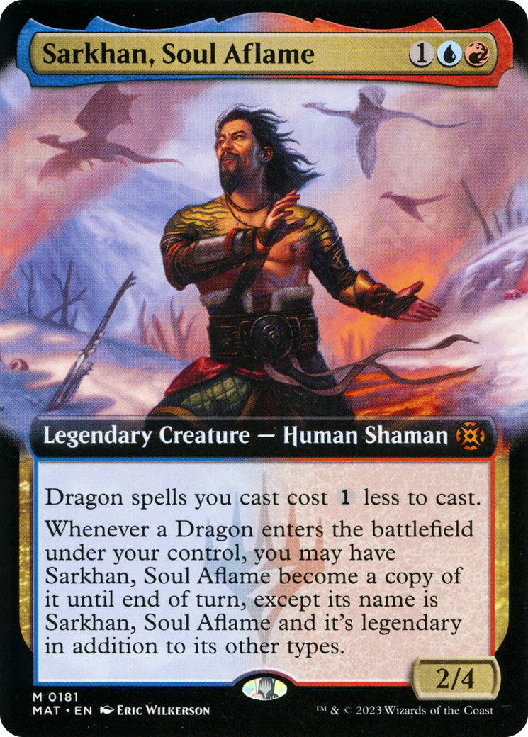 {R} Sarkhan, Soul Aflame (Extended Art) [March of the Machine: The Aftermath][MAT 181]