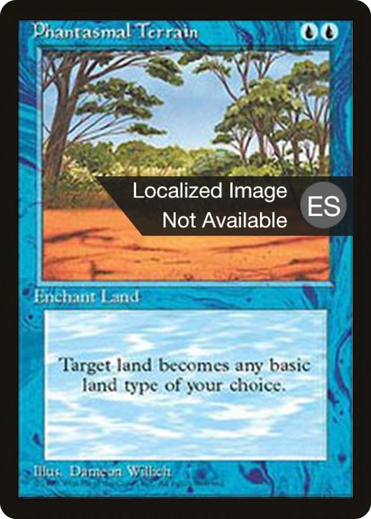 {F} Phantasmal Terrain [Fourth Edition (Foreign Black Border)][FBB 4ED 089]