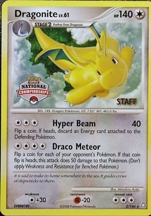 [PKM] Dragonite (2/146) (National Championship Staff) [Diamond & Pearl: Legends Awakened]