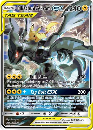 [PKM] Pikachu & Zekrom GX (SM168) [Sun & Moon: Black Star Promos]