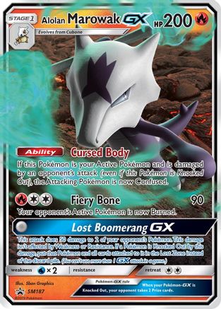 [PKM-R] Alolan Marowak GX (SM187) [Sun & Moon: Black Star Promos]