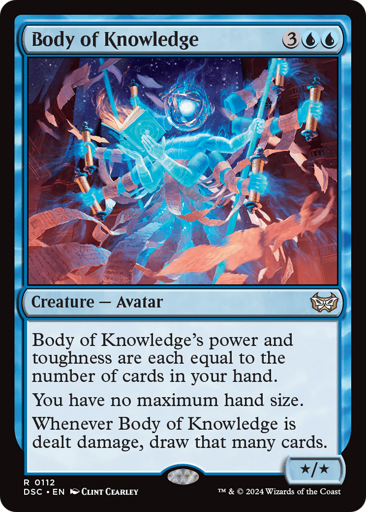 {R} Body of Knowledge [Duskmourn: House of Horror Commander][DSC 112]