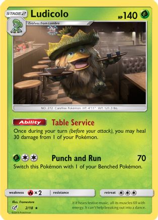 [PKM] Ludicolo (2/18) [Sun & Moon: Detective Pikachu]