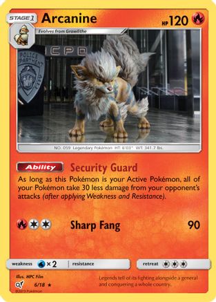 [PKM] Arcanine (6/18) [Sun & Moon: Detective Pikachu]