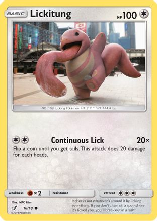 [PKM] Lickitung (16/18) [Sun & Moon: Detective Pikachu]