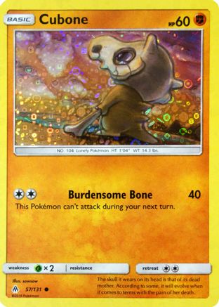 [PKM] Cubone (57/131) (General Mills Promo) [Sun & Moon: Forbidden Light]