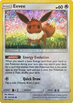 [PKM] Eevee (101/149) (General Mills Promo) [Sun & Moon: Base Set]