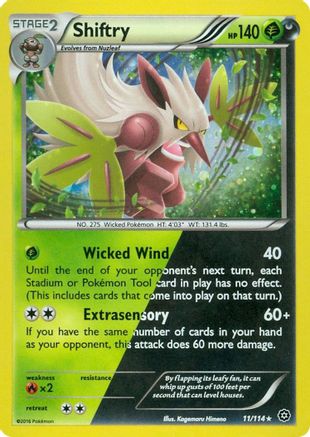 [PKM] Shiftry (11/114) (Cosmos Holo) [XY: Steam Siege]