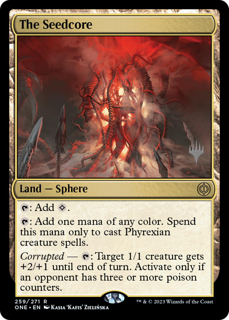 {R} The Seedcore (Promo Pack) [Phyrexia: All Will Be One Promos][PP ONE 259]