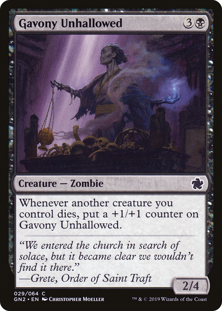 {C} Gavony Unhallowed [Game Night 2019][GN2 029]