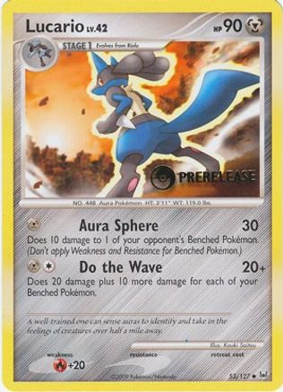 [PKM] Lucario (53/127) (Prerelease Promo) [Diamond & Pearl: Black Star Promos]