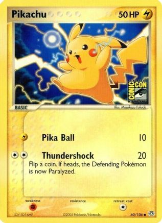 [PKM] Pikachu (60/106) (2005 San Diego Comic Con) [Miscellaneous Cards & Products]