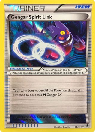 [PKM] Gengar Spirit Link (95/119) (Alternate Holo Gamestop Exclusive) [XY: Phantom Forces]