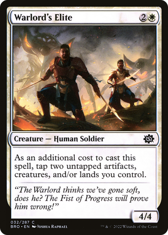 {C} Warlord's Elite [The Brothers' War][BRO 032]
