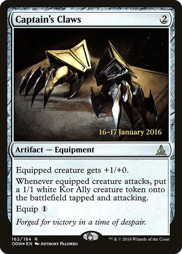 {R} Captain's Claws [Oath of the Gatewatch Prerelease Promos][PR OGW 162]