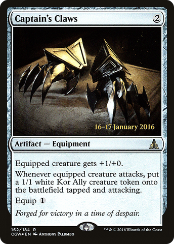 {R} Captain's Claws [Oath of the Gatewatch Prerelease Promos][PR OGW 162]