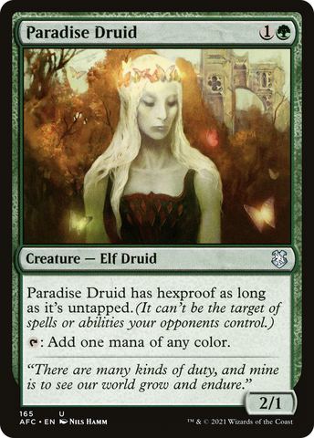 {C} Paradise Druid [Dungeons & Dragons: Adventures in the Forgotten Realms Commander][AFC 165]