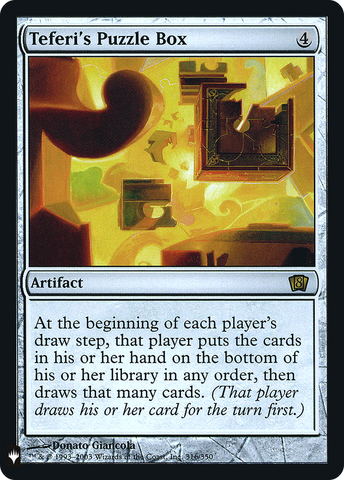 {R} Teferi's Puzzle Box [Mystery Booster][LS 8ED 316]
