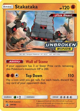 [PKM] Stakataka (SM180) [Sun & Moon: Black Star Promos]