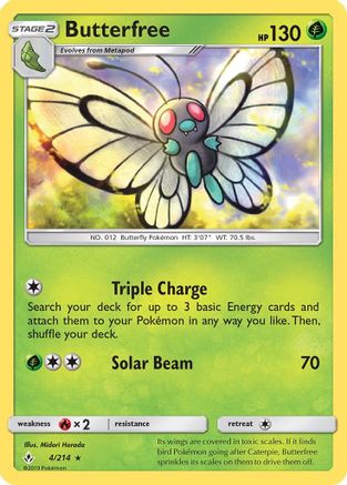 [PKM-R] Butterfree (4/214) [Sun & Moon: Unbroken Bonds]