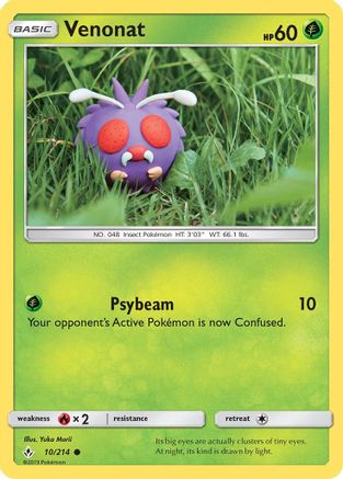 [PKM] Venonat (10/214) [Sun & Moon: Unbroken Bonds]