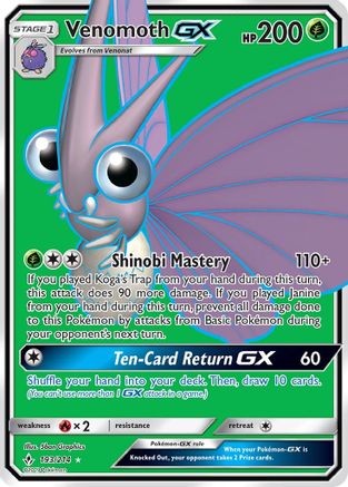 [PKM] Venomoth GX (193/214) [Sun & Moon: Unbroken Bonds]