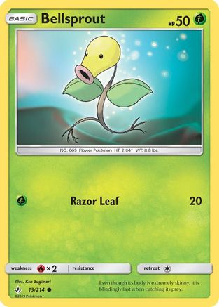 [PKM] Bellsprout (13/214) [Sun & Moon: Unbroken Bonds]