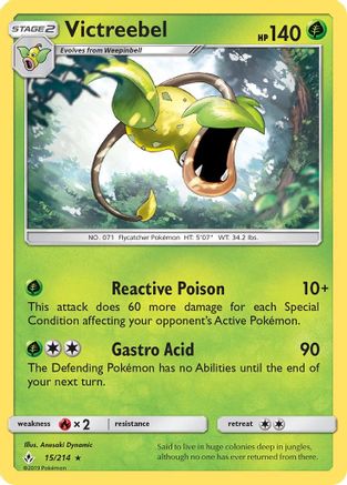 [PKM] Victreebel (15/214) [Sun & Moon: Unbroken Bonds]