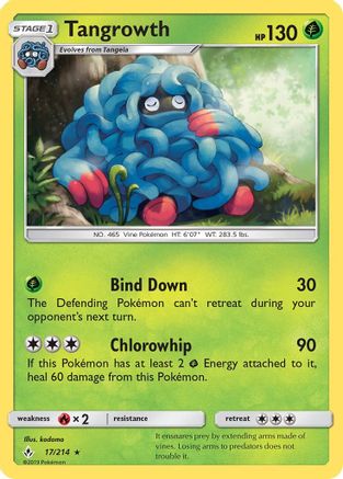 [PKM] Tangrowth (17/214) [Sun & Moon: Unbroken Bonds]